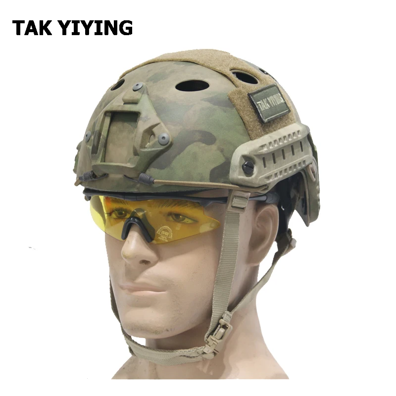 TAK YIYING Тактический Защитный шлем для прыжков с парашютом Быстрый Шлем для спецназа Открытый страйкбол Пейнтбольный Варгейм может регулируемый