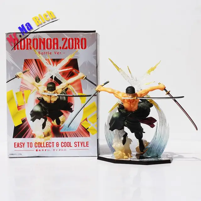 Cheap Retail 1pcs 17cm Anime One Piece Roronoa Zoro 17cm Pvc Action Figure Toy With Box Free Shipping