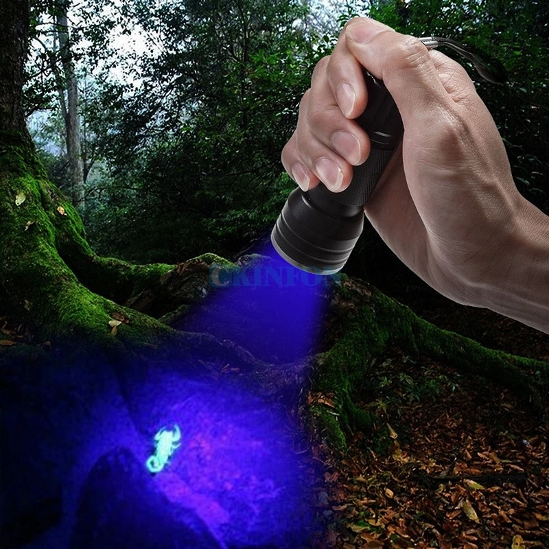 DHL 100PCS 12 LED UV LED Light Flashlight Torch Pet Urine Stain
