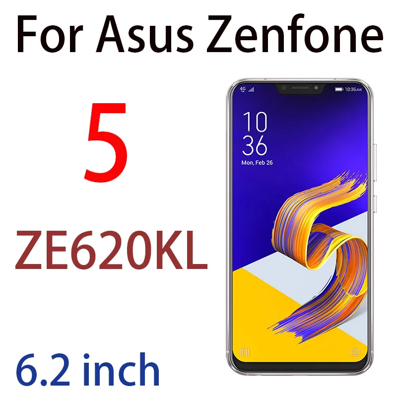 С уровнем твердости 9 H закаленное Стекло для Asus Zenfone max pro M2 ZB631K ZB633KL M1 ZB601KL ZB555KL 5 ZE620KL 4 ZC 520 554 KL плюс ZB570TL 6 ZS630KL - Цвет: 5 ZE620KL