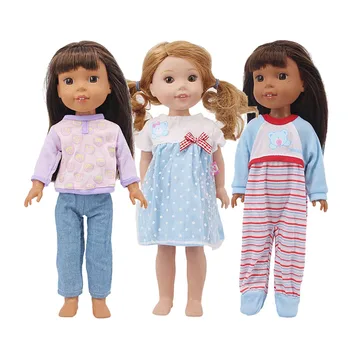 

Features A Cute Sweet One-Piece Dress And A Two-Piece Suit For A 14.5-inch American Doll The Best Christmas Gift For Children