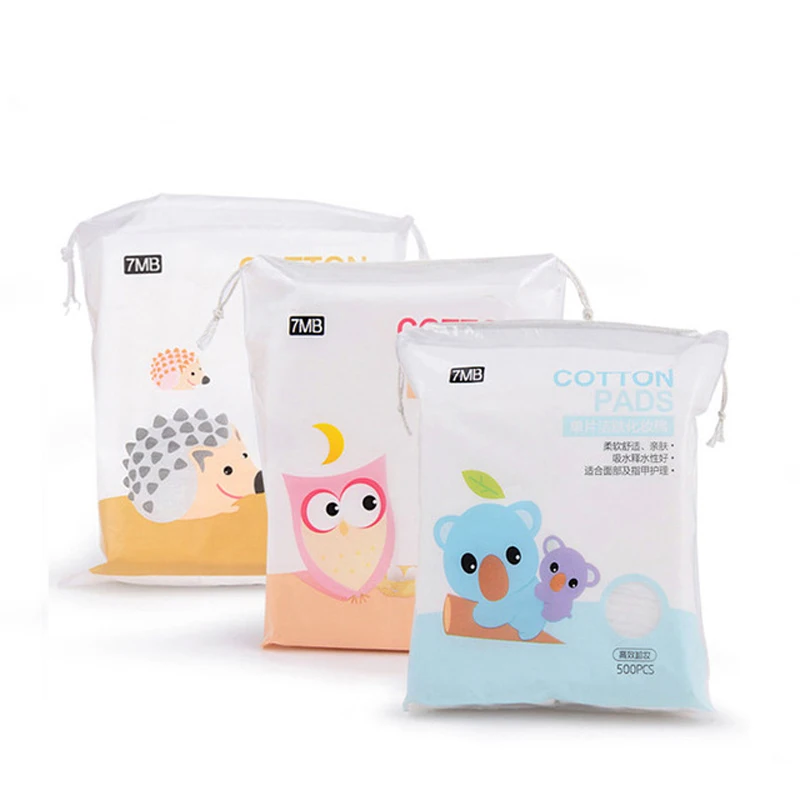 

Soft cotton pad skin care beauty makeup remover cleansing towel nail Polish pad cosmetics bioaqua 500 pcs/ bag belleza gudetama