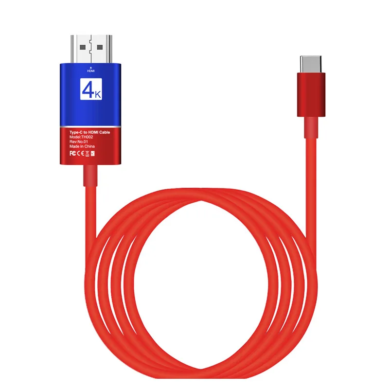 2-Цвет алюминиевый корпус 2 м 4K @ 60 Гц Тип usb C USB-C Thunderbolt 3 к HDMI Кабель-адаптер для samsung