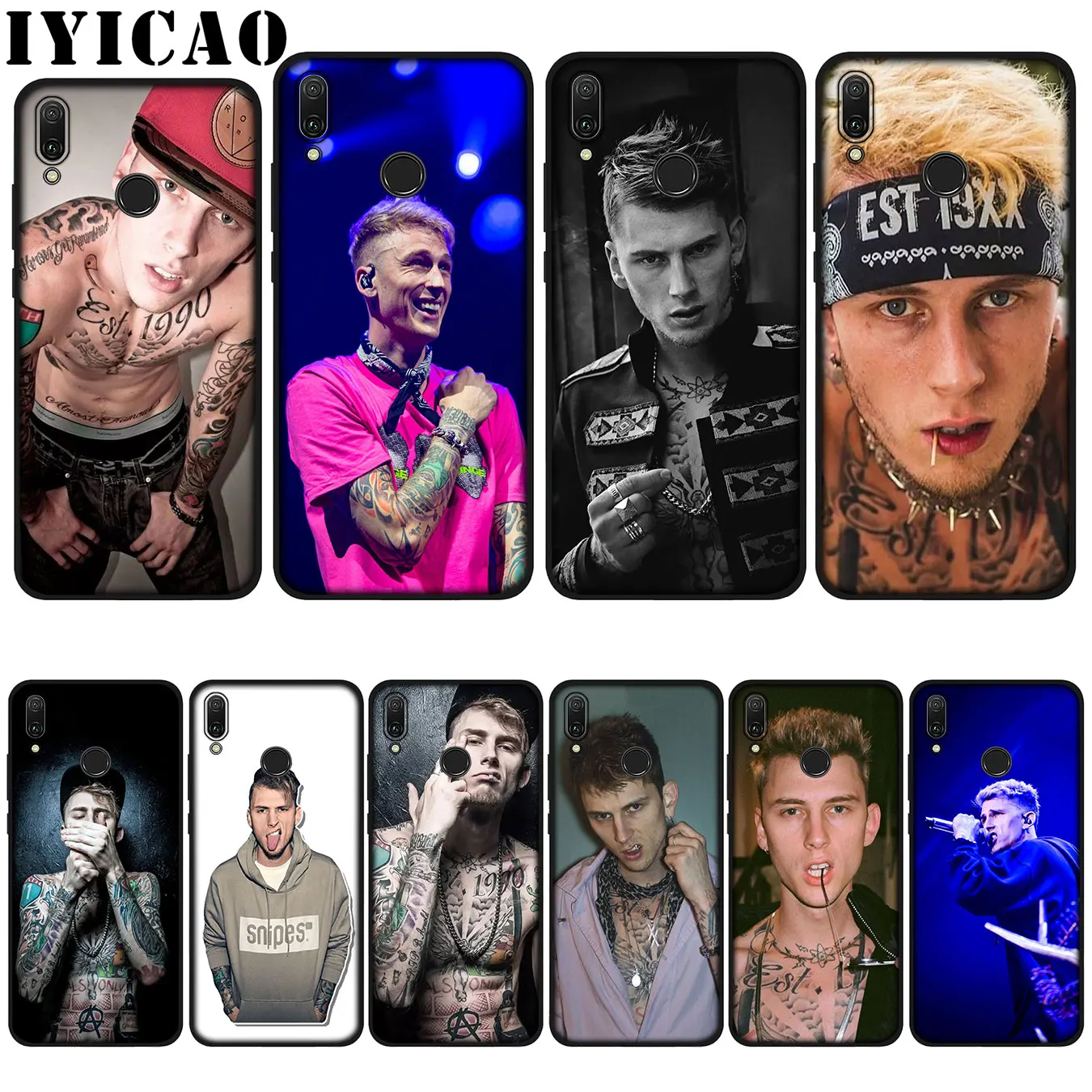 

IYICAO Machine Gun Kelly Soft Case for Huawei P20 Pro P10 P8 P9 P30 Lite Mini 2017 P Smart 2019 Cover
