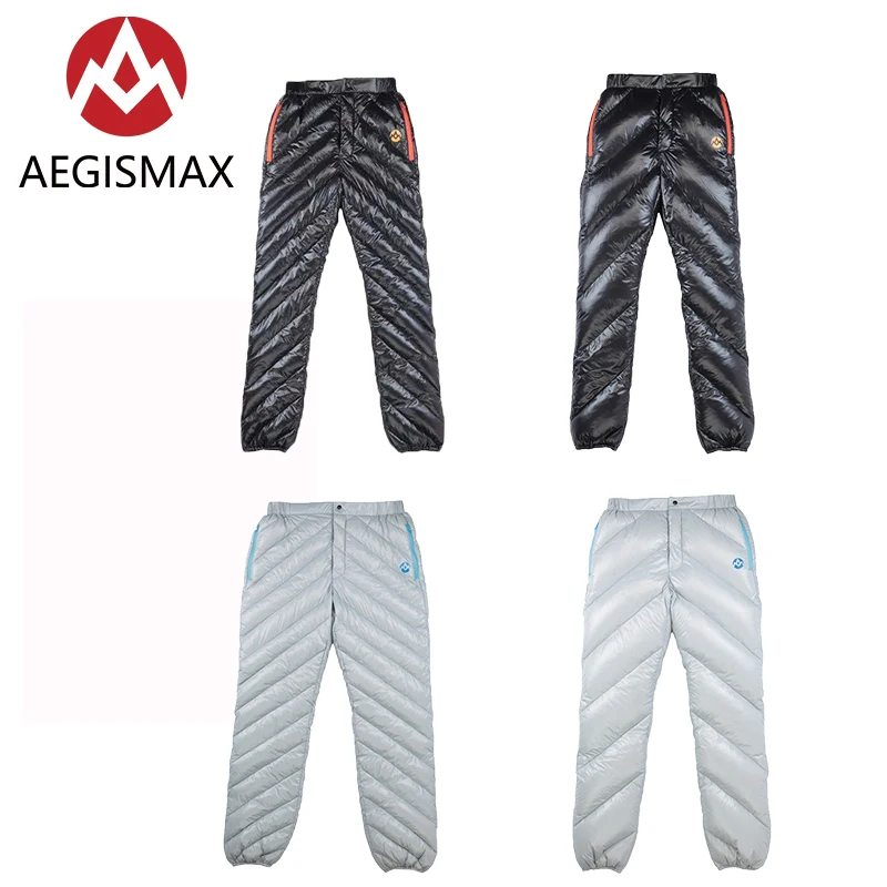 Acheter AEGISMAX voyage ultraléger unisexe 95% blanc duvet d oie pantalon de Camping en plein air imperméable chaud duvet d oie pantalon 800FP