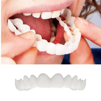 

1PC Temporary Smile Comfort Fit Flex Cosmetic Teeth Denture Teeth Top Cosmetic Veneer 5U0627