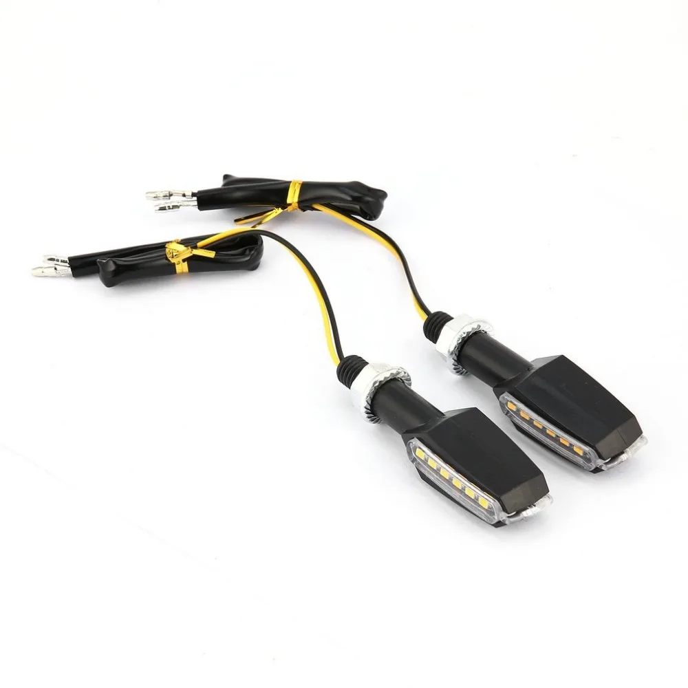 

2Pcs 12V LED Turn Signal Indicator Light 30000 Hours Lifespan Universal Motorcycle Bike LED Turn Signal Blinker Light