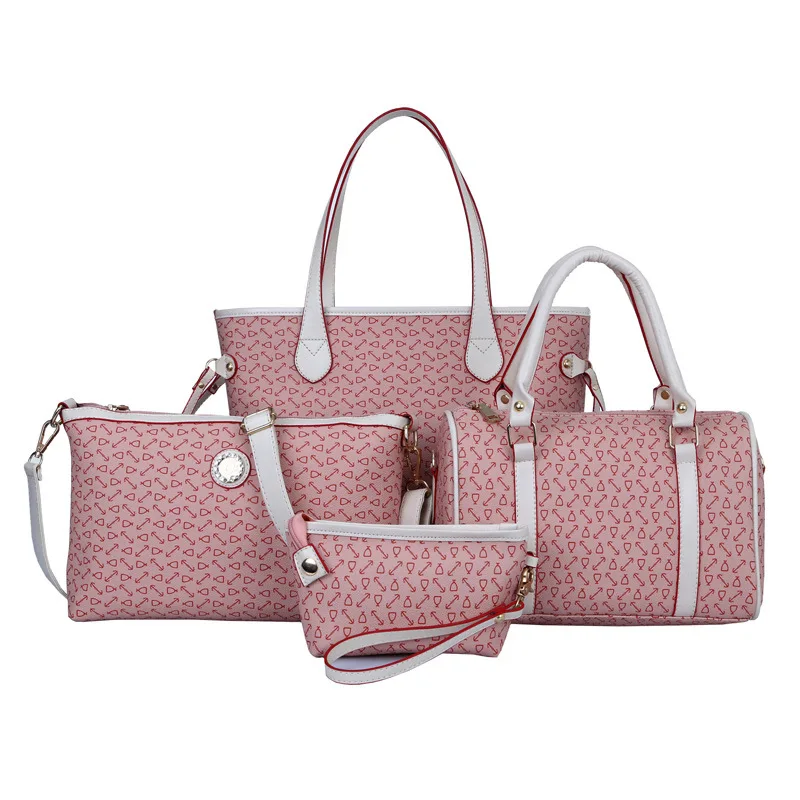 

New European and American fashion single shoulder slung portable four-piece cover mother package