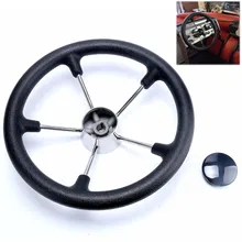 Высокое качество, нержавеющая сталь, руль морской 5 спиц, 25 градусов, лодочный руль, подходит для стандартного 3/" конического вала