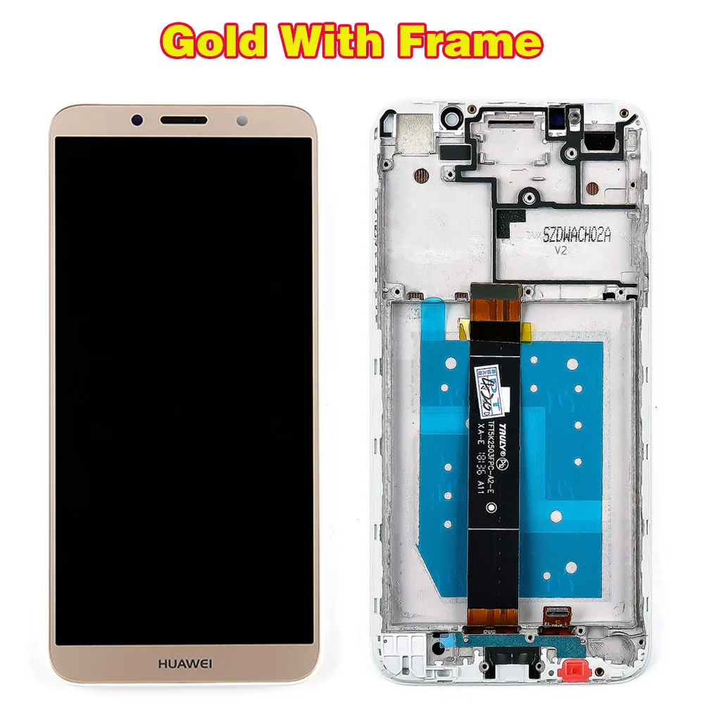 Huawei Honor 7S 5,45 дюймовый ЖК-дисплей huawei Honor 7A DUA-AL00 кодирующий преобразователь сенсорного экрана в сборе рамка с бесплатной стеклянной пленкой инструменты