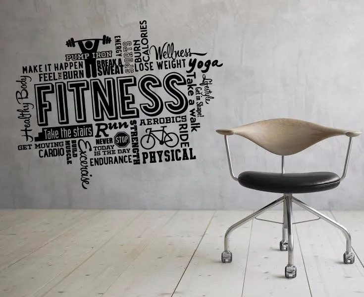 Cool Gym Sport Fitness Decor Living Room Home Schools ...