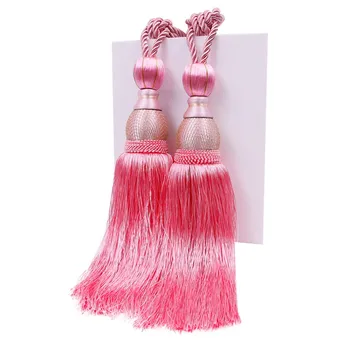 

2 Piece/ Pair handmade Curtain Tassel Tieback Buckle Home Decoration Curtain clips accessories Hanging Belt Ball Curtain Strap