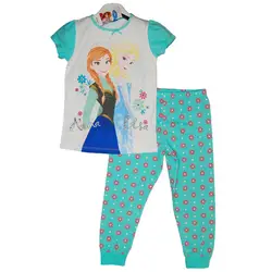 2019 комплект одежды для девочек, детские пижамы, детские пижамы, fille pijama infantil, хлопковый спортивный костюм, одежда Анны и Эльзы