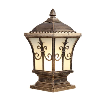 

IP54 Waterproof Bronze/Black Aluminium Die-casting main gate use LED Stigma Fixtures light LED pillar lamp with CE approved
