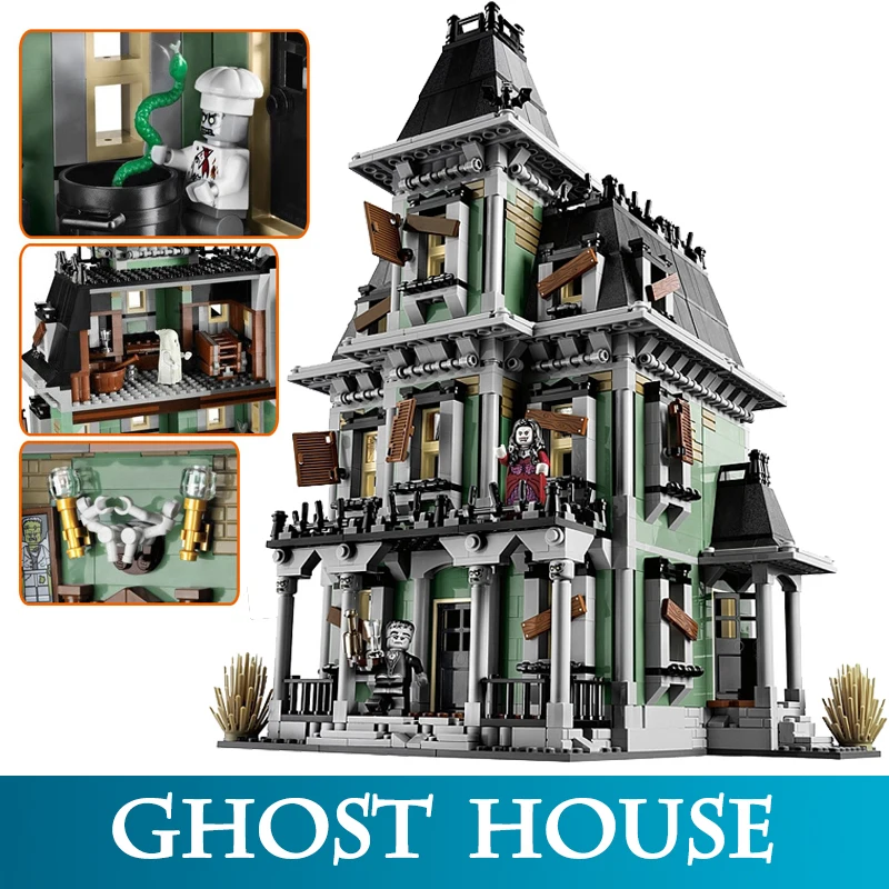 

16007 2141Pcs Monster Fighter The Haunted House Model Building Bricks Blocks Child Educational Block Toys Compatible LegoINGLYS