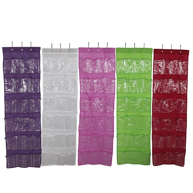 Practical Shoes Storage Clear Over Door Hanging Shoe Rack