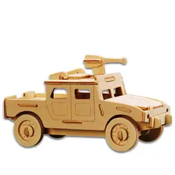 Детские игрушки из 3D деревянные головоломки для детей и взрослых США Humvee качество Монтессори educationaly DIY игрушка как подарок для Семья
