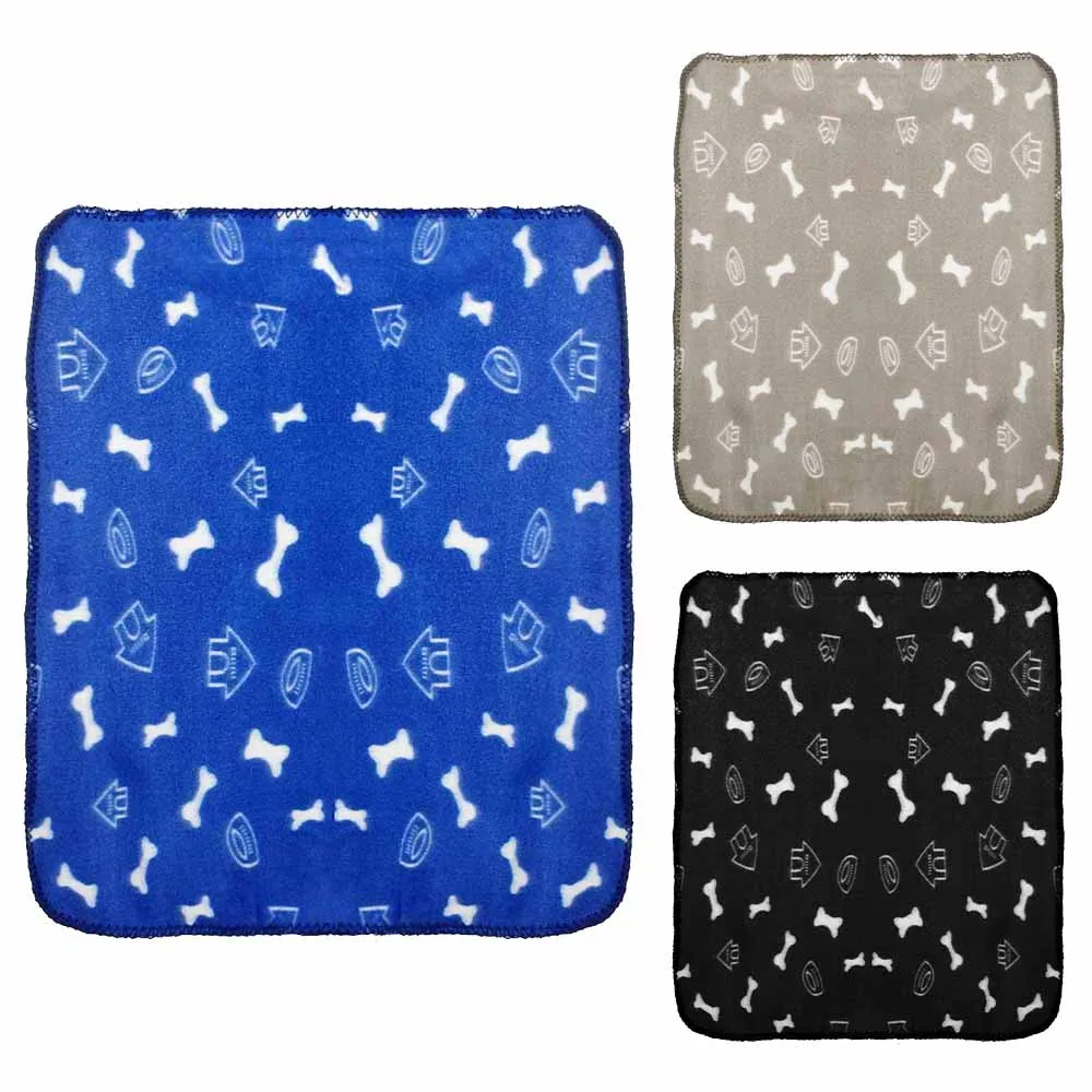 3 Colors Fleece Soft Warm Pet Dog Cat Blanket Mat Bed Cover Kennel&Mats