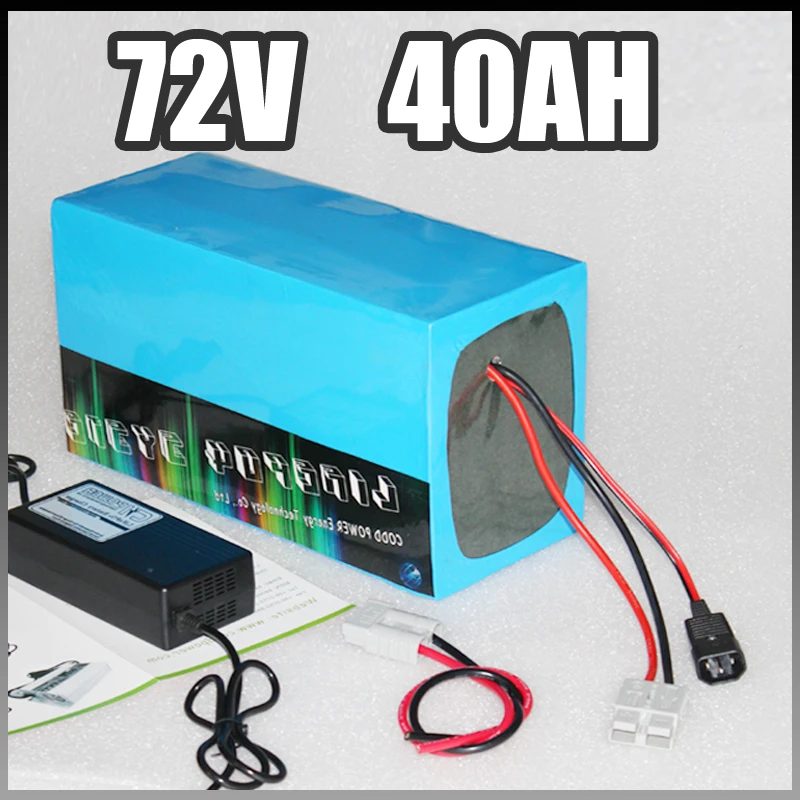 72V 40Ah electric bike battery , 3000W Samsung Electric Bicycle lithium Battery with BMS Charger