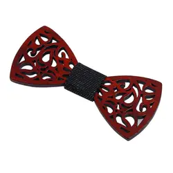 Женский модный галстук-клипсы, повседневный деревянный в форме усов, открытые стильные клипсы, нарядный галстук-бабочка