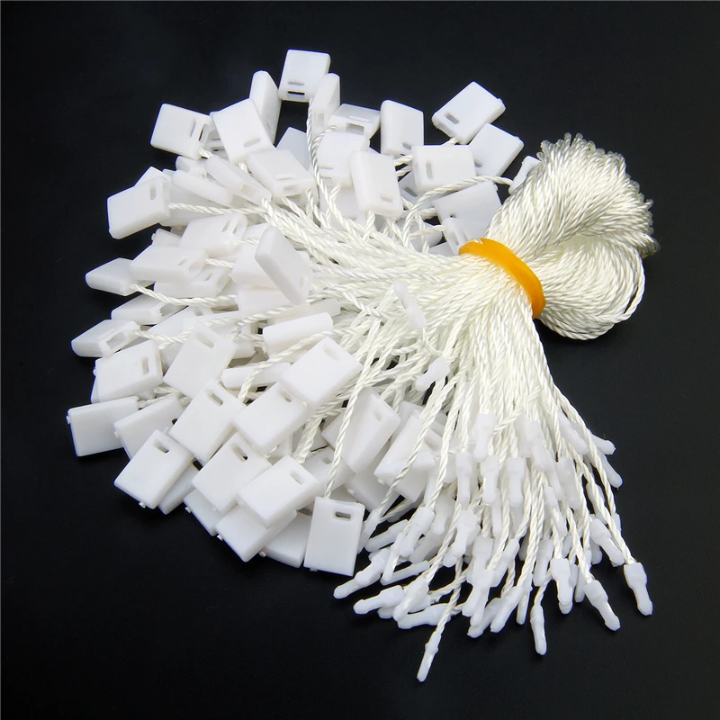 1000 pieces hang tag cord 7 inches quality hang tag string cord for garment price tag seal tag 