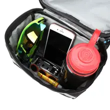 Outdoor Sports Bicycle Front Handlebar Bags Cycling Front Basket Frame Tube Bag for Map Phone Water Bottle Bicycle Accessories