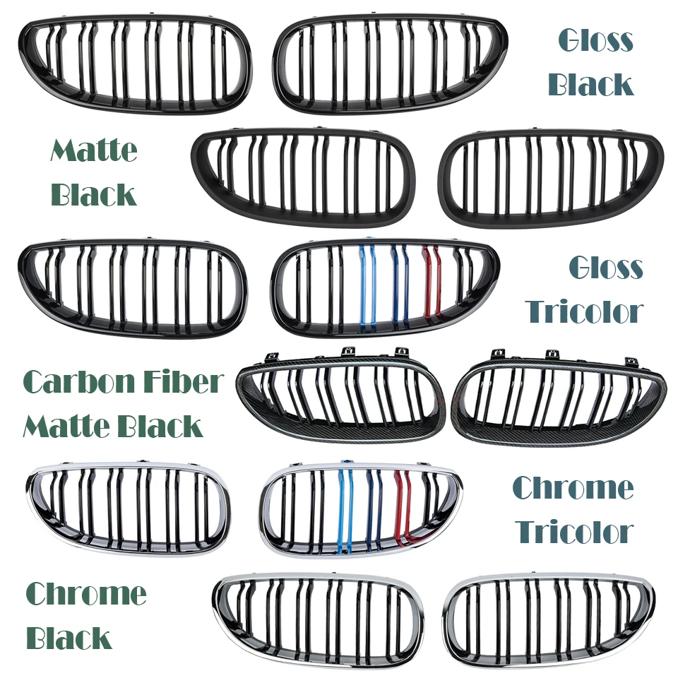Углеродное волокно/черный Передний бампер Гонки Грили почек решетки для BMW E60 E61 5 серии M5 04-2009 М МОЩНОСТЬ Производительность аксессуары