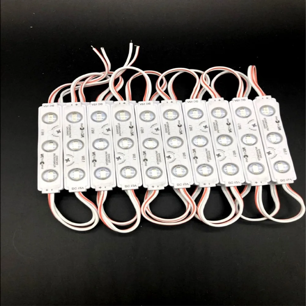 

20pcs/lot DC12V 3LEDs 5730 LED Module Injection molding Waterproof high lumen super bright for Advertisement Design