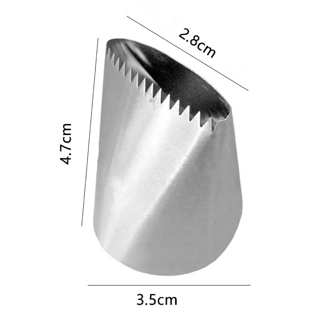 Очень Большая насадка из нержавеющей стали, насадка для обледенения, насадки для крема, украшения торта, Кондитерская насадка, инструменты для выпечки, Аксессуары для выпечки