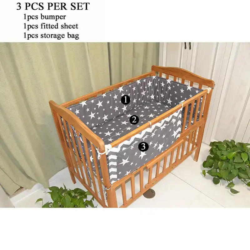 grey star cot bedding