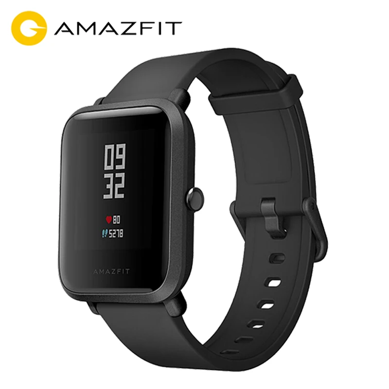 

Amazfit Bip Smart Watch GPS GLONASS Bluetooth 4.0 Heart Rate Monitor IP68 Waterproof for Xiaomi Phone MI5 English Version