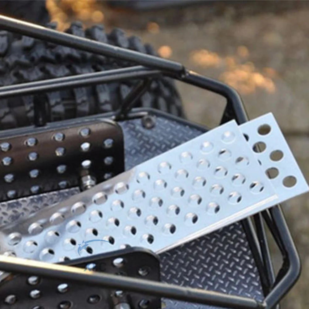 

Silver Metal Alloy Sand Ladder Board For RC 1/10 Axial SCX10 TRX-4 TRX4 D90 D110 TF2 HSP CC01 Wraith Crawler Truck Car Off Road