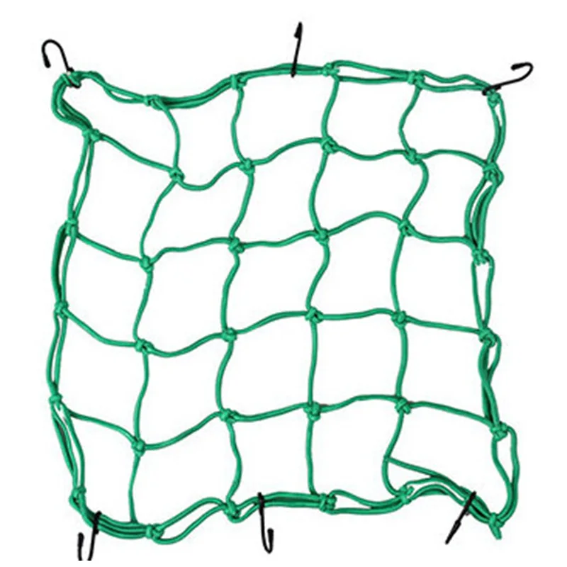 BOZXRX 40*40 см мотоциклетный шлем Net топливный бак сетей 25 с сетчатым ремешком кабель для хранения сумки, брюки-карго исправить чистый для всякой всячины чистая - Цвет: Зеленый