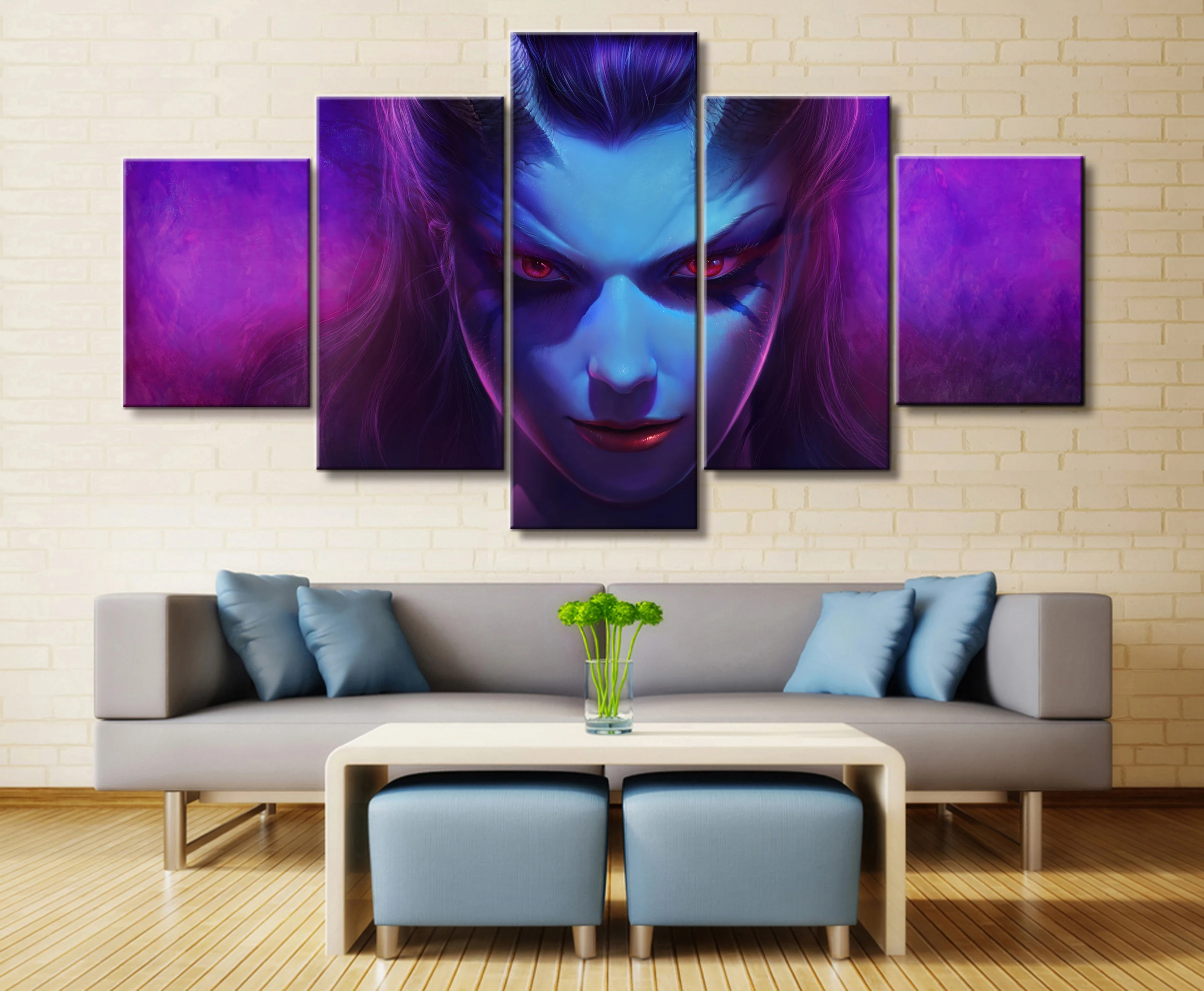  Wall Art Game Poster 5 Pieces DOTA 2 Poster Printed Canvas Painting Pictures Modern Painting On Can