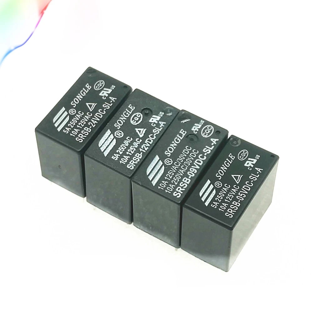 

5PCS 4PIN Power relays SRSB-05VDC-SL-A SRSB-12VDC-SL-A SRSB-24VDC-SL-A 5V 12V 24V 5A