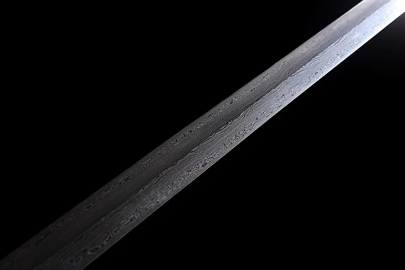Классический пион династии Цин клинок из дамасской стали обратный сложенный воды полностью ручной тонкой полированной