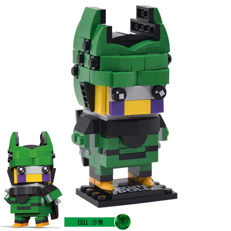 Decool Brickheadz Dragon Ball Z Супергерои Железный человек Marvel Супергерои фигурки Бэтмена строительные блоки кирпичи головы игрушки - Цвет: Style 5