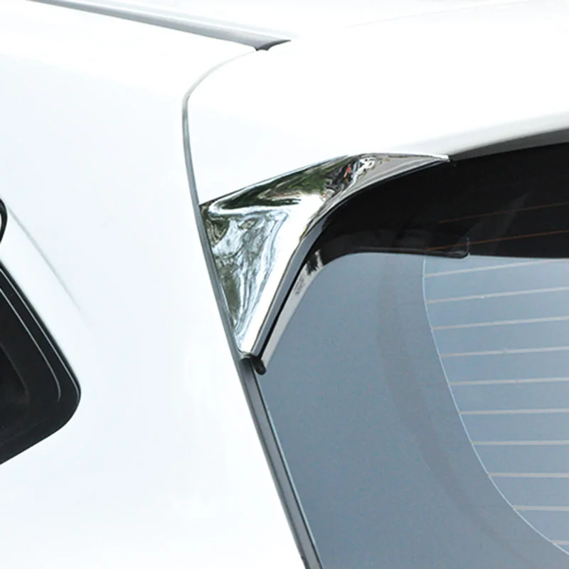 Для Honda HR-V HRV Vezel- хромированная накладка на заднее боковое окно, спойлер, защита, Декор, ободок, отделка, Формовочная рамка, Стайлинг
