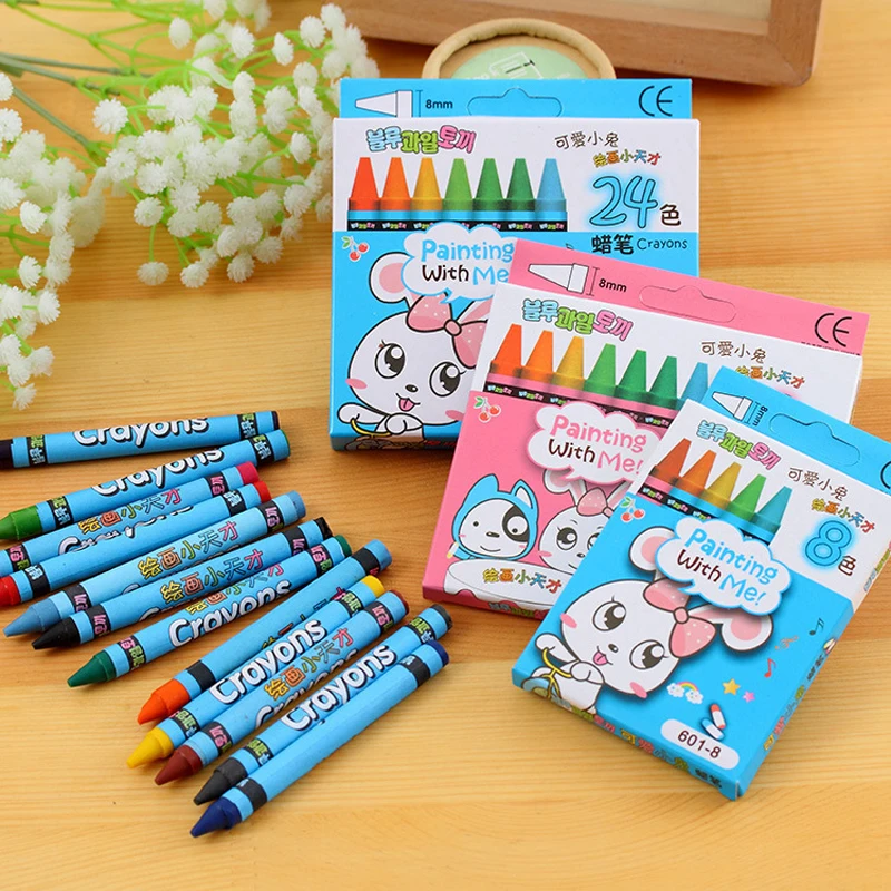 8Pcs New Colorful Painting Pen Drawing Toys Kids Children Early Educational Painting Writing