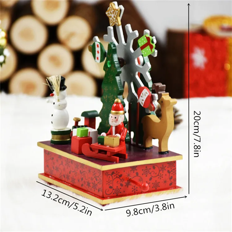 Christmas music Box Christmas Decorations for Home Kid Christmas gift adornos de navidad Birthday Party Gift Merry Christmas