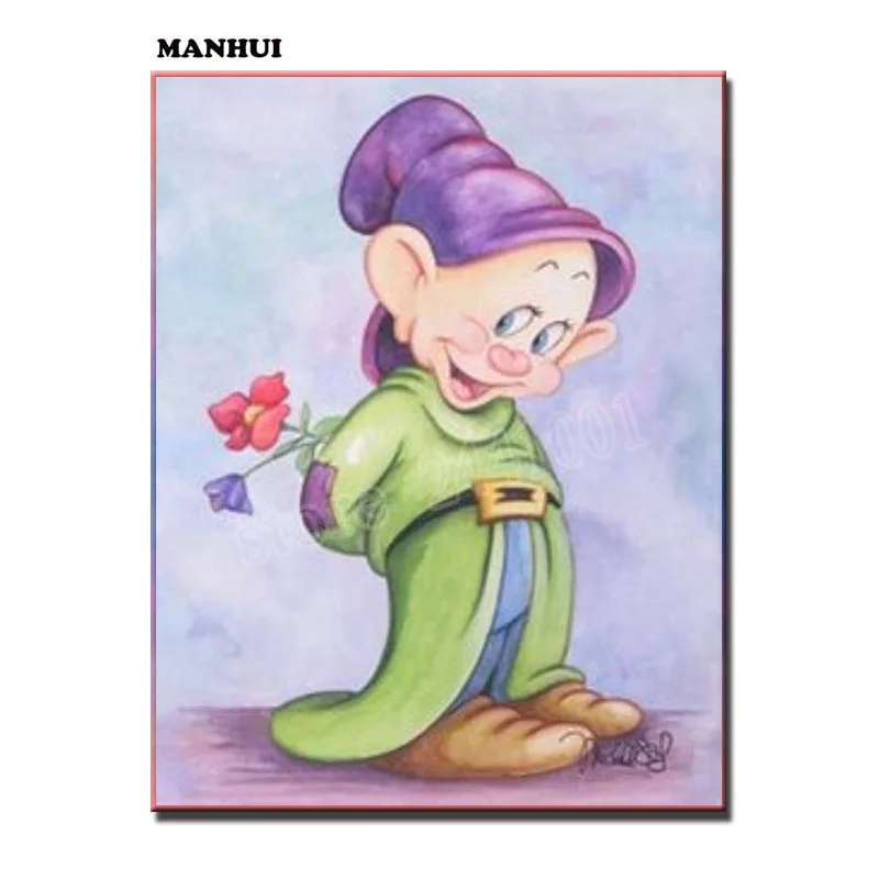 

DIY Diamond Embroidery Wall Decorative Cartoon Old Woman Diamond Painting Mosaic Painting MH11097