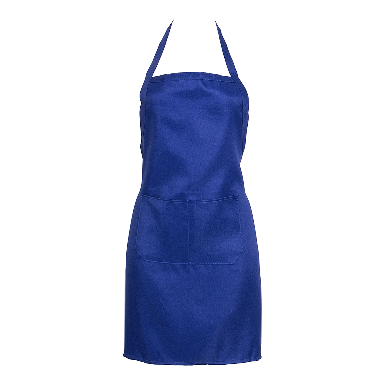 Женщины Мужчины шеф-повара Ресторан нагрудник фартук с карманами приготовления пищи кухня регулируемый - Цвет: Синий