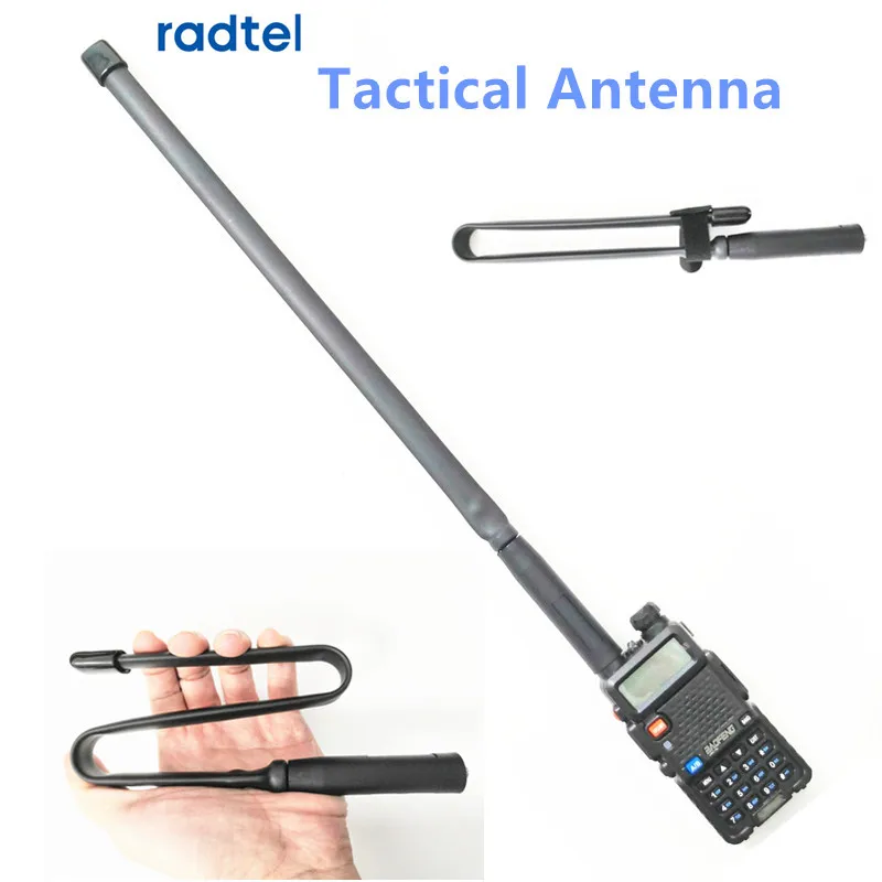 

Radtel Tactical Antenna SMA-Female Dual Band VHF UHF 144/430Mhz Foldable for Baofeng UV-5R UV-82 UV5R Pofung uv82 Walkie Talkie