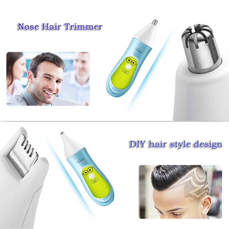 LUKBABY для мужчин, профессиональный водонепроницаемый триммер для волос, электробритва, триммер для волос в носу, многофункциональные детские машинки для стрижки волос, YD-0820