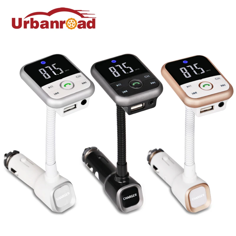 

Urbanroad Auto Car Mp3 Player Bluetooth Fm Transmitter Handsfree Car Kit Mp3 Wireless Fm Transmitter Charger With Remote Control