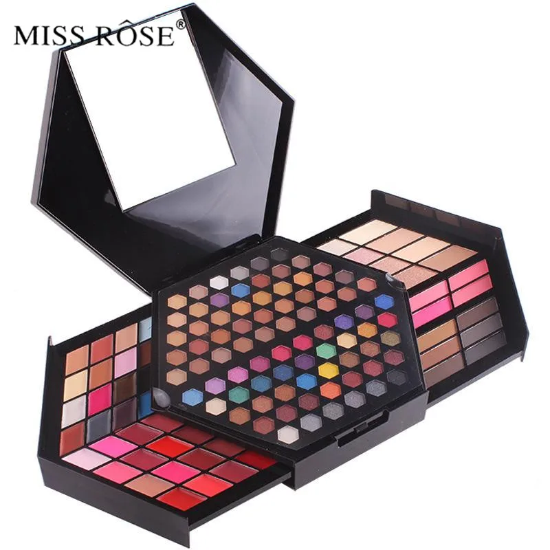 Miss Rose Matte Eye Shadow Makeup Kit Professional Cosmetic Set With Lipstick Concealer Eyebrow Powder Blush Bronzer Highlighter Miss Rose Matte Eye Shadow Makeup Kit Professional Cosmetic Set With Lipstick Concealer Eyebrow Powder Blush Bronzer Highlighter