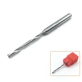 

1pc Carbide Single Flute End Mill 2mm 3.175mm 17mm CEL 1F CNC Spiral Lathe Machine Milling Cutter Wood Aluminum engraving bit