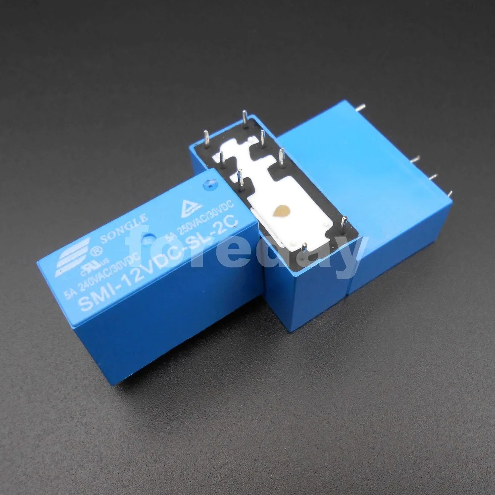 400 шт. SONGLE силовое реле SRS PCB 8 контактов 5A 10A 5 в 12 В 24 SMI 05VDC SL 2C 12VDC шт./лот * 24VDC 2C|Реле| |