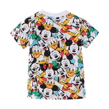 Children Clothing Boys Summer Cartoon Mickey Shorts Denim Pants Sport Suit Baby Kids Short Sleeve T Shirt Jeans Clothes Sets 3