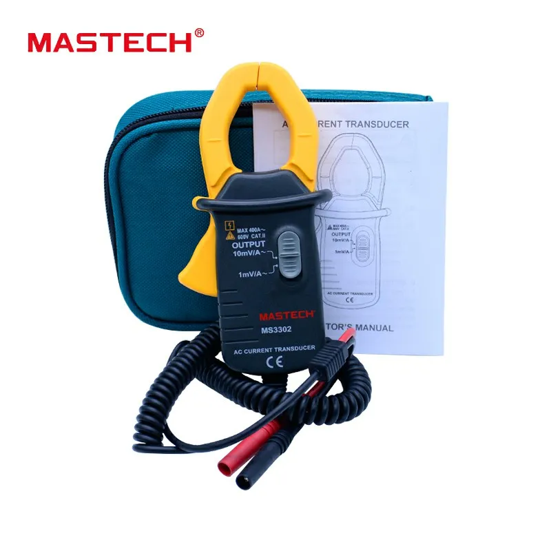 Переменный токовый преобразователь MASTECH MS3302 0.1A 400A зажим измеритель True RMS TRMS